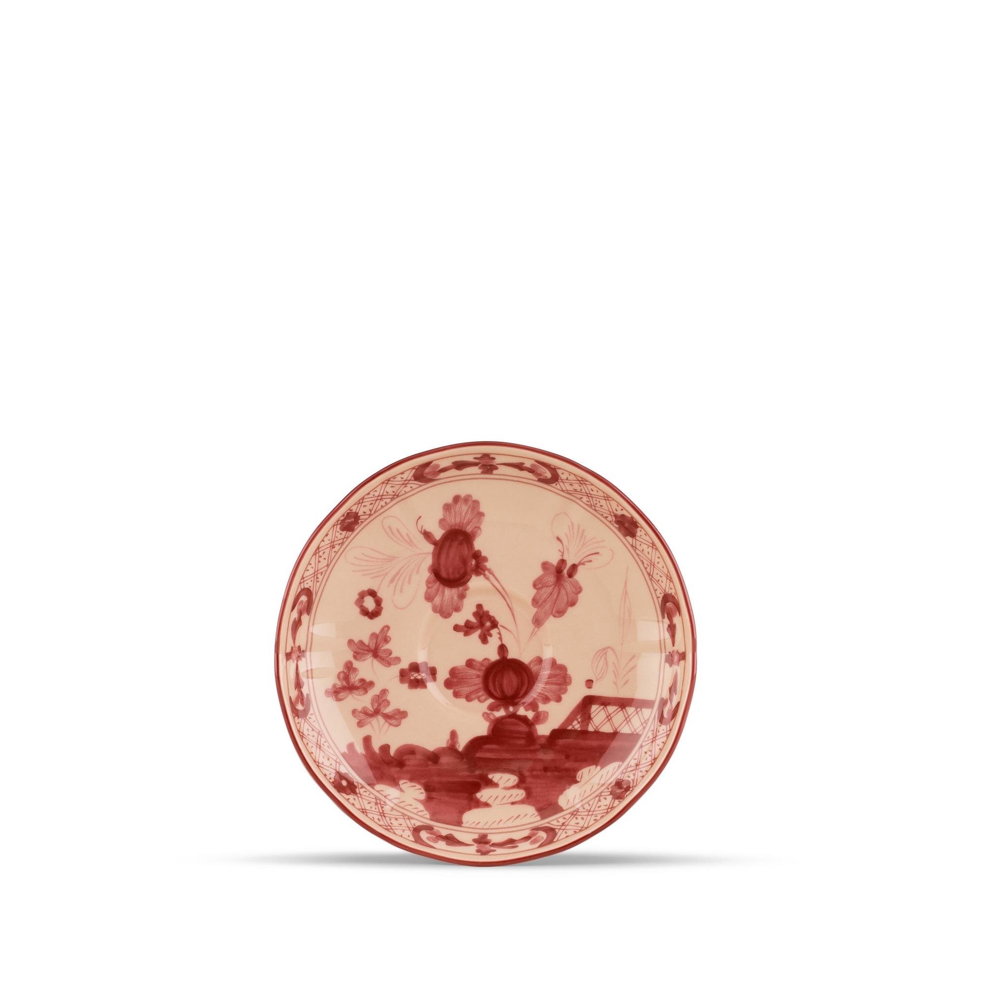 Ginori 1735 - Oriente Italiano Vermiglio Kahve Fincanı Tabağı