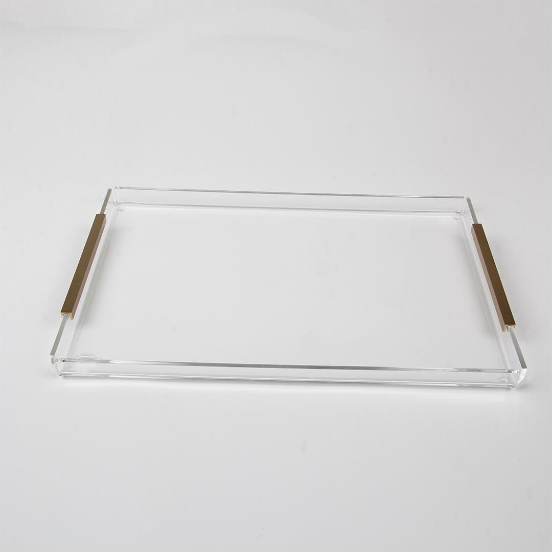 HK - Gold Detaylı Büyük Boy Tepsi