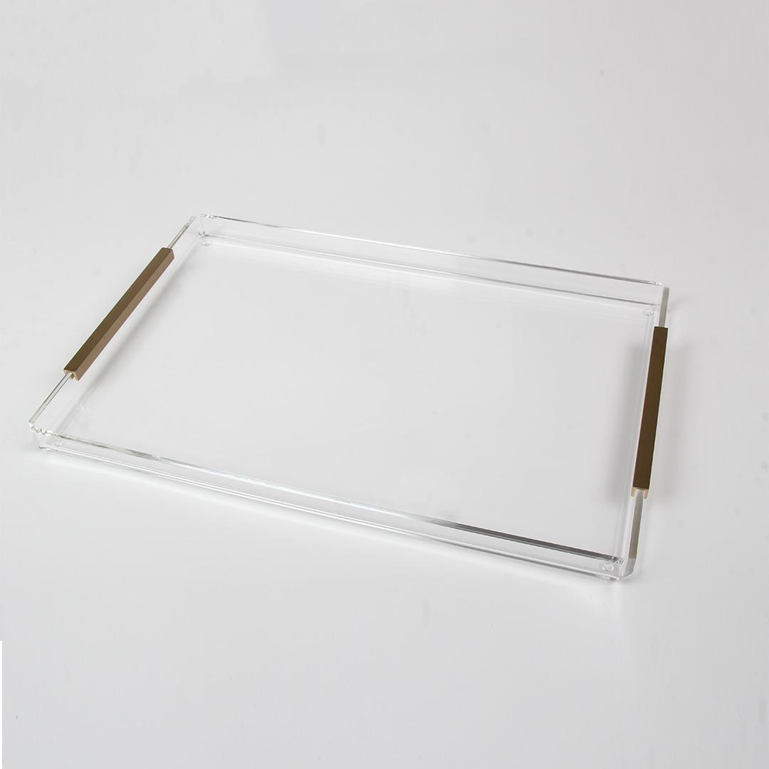 HK - Gold Detaylı Büyük Boy Tepsi