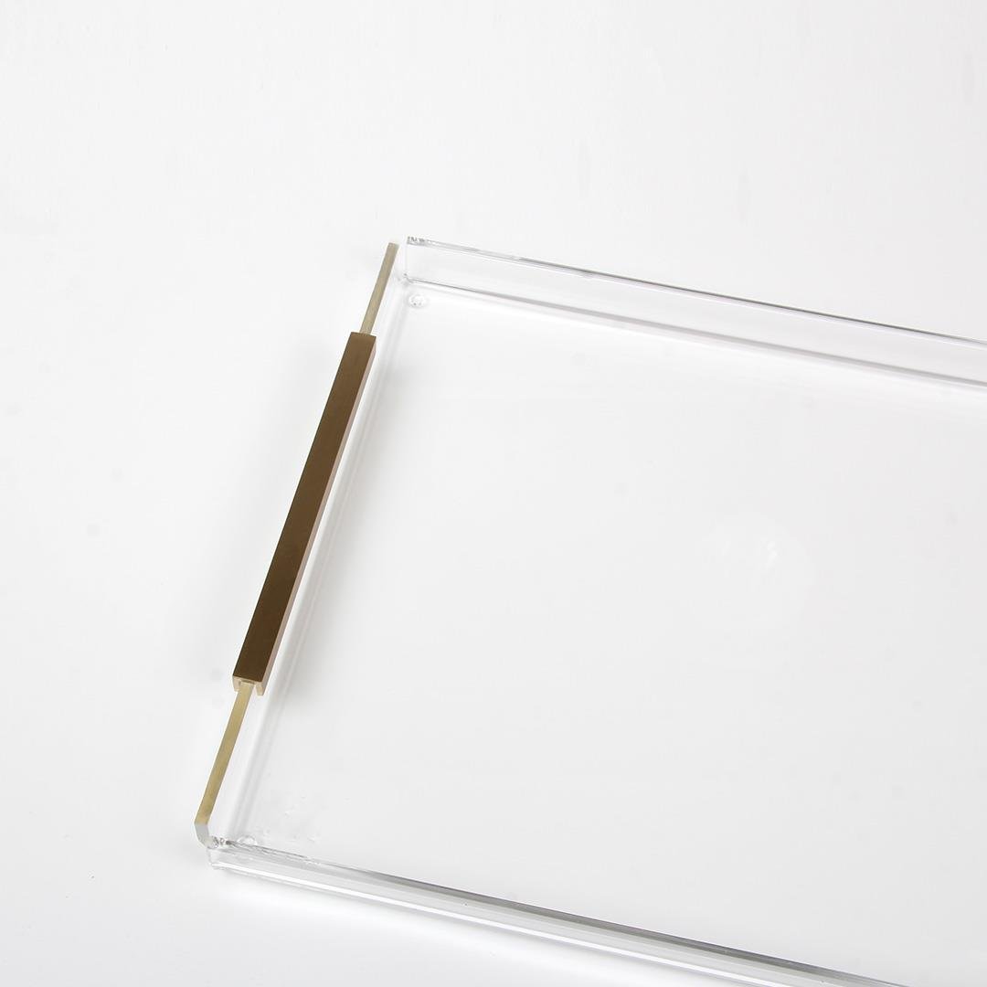 HK - Gold Detaylı Büyük Boy Tepsi