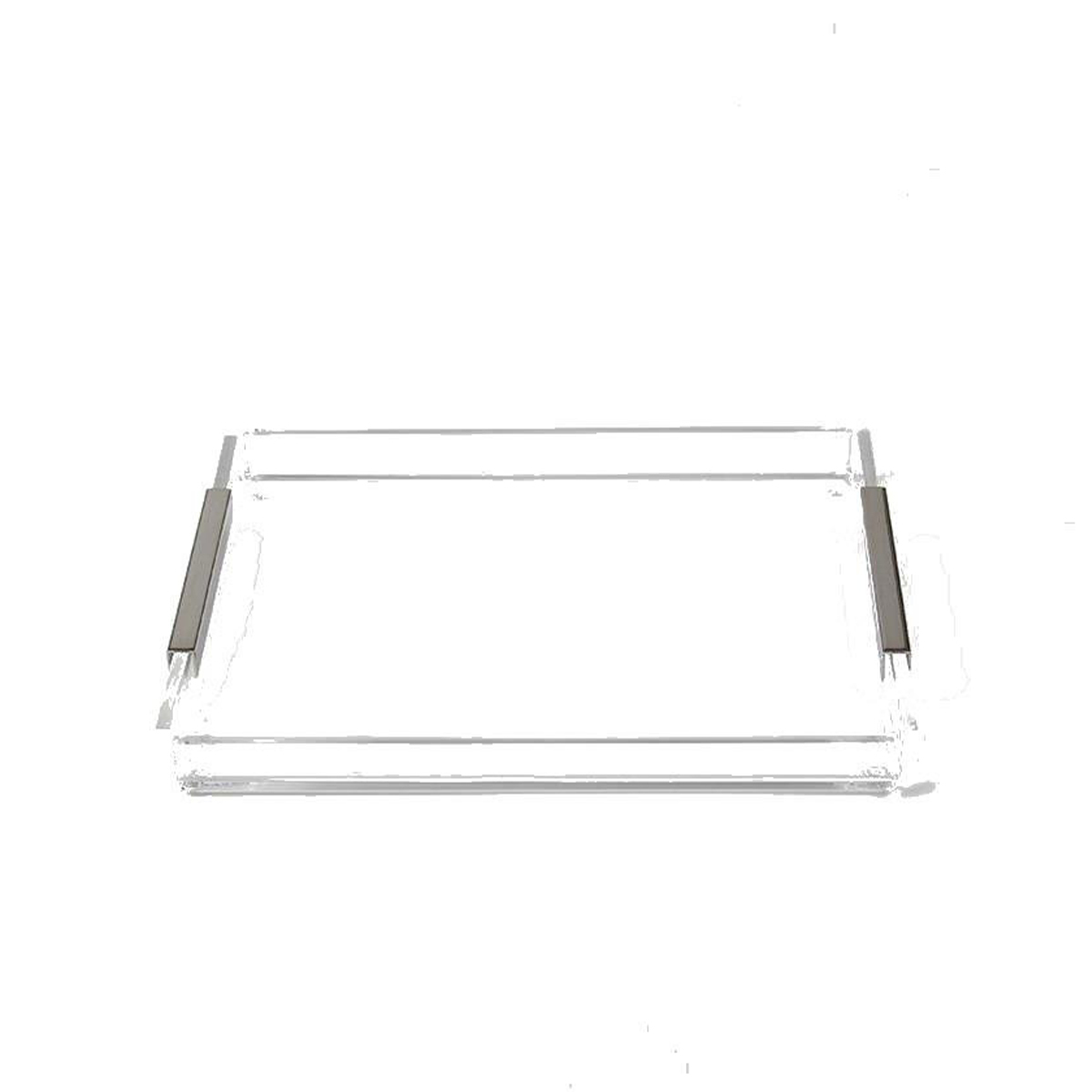 HK - Gümüş Detaylı Kahve Tepsisi