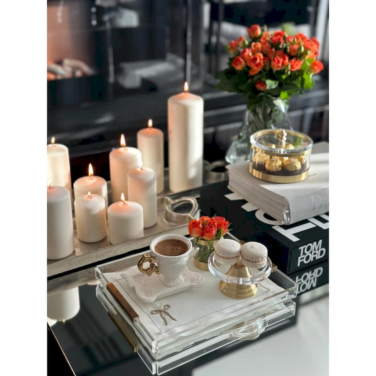 HK - Şeffaf Mini Gül Kovası