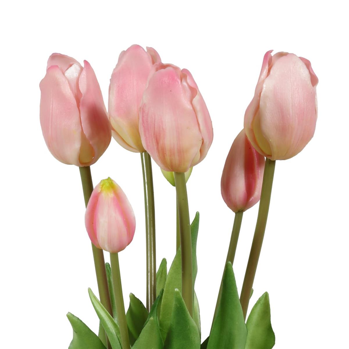 Hk - Yapay Demet Lale Açık Pembe