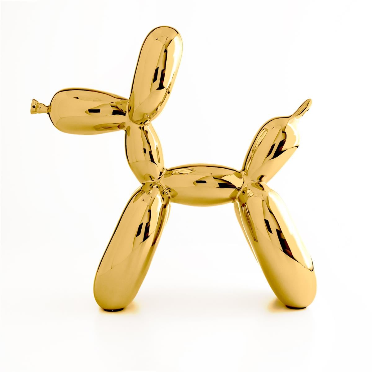 Jeff Koons-Balloon Dog L Gold (After)