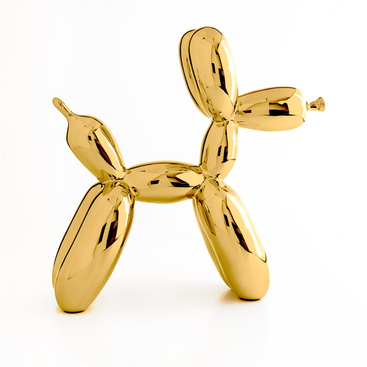 Jeff Koons-Balloon Dog L Gold (After)