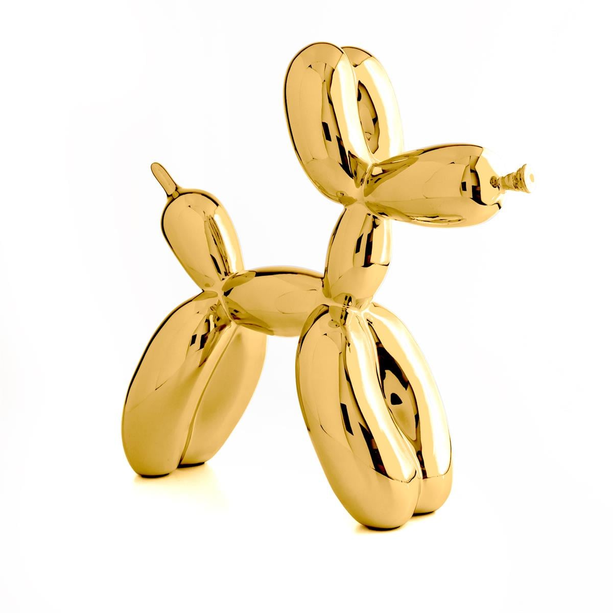 Jeff Koons-Balloon Dog L Gold (After)