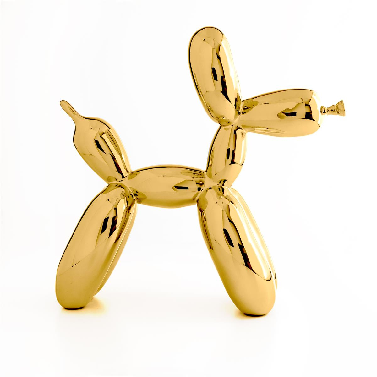 Jeff Koons-Balloon Dog L Gold (After)