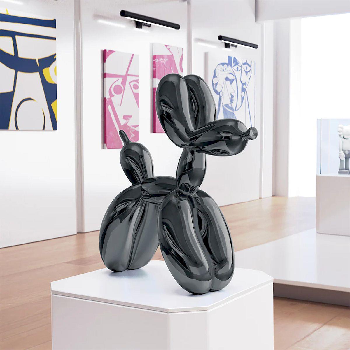 Jeff Koons-Balloon Dog XXL GRAPHITE BLACK (After)
