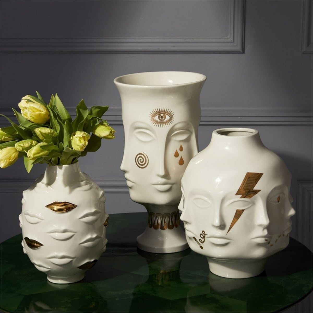 Jonathan Adler - Gilded Dora Maar Urn Vazo