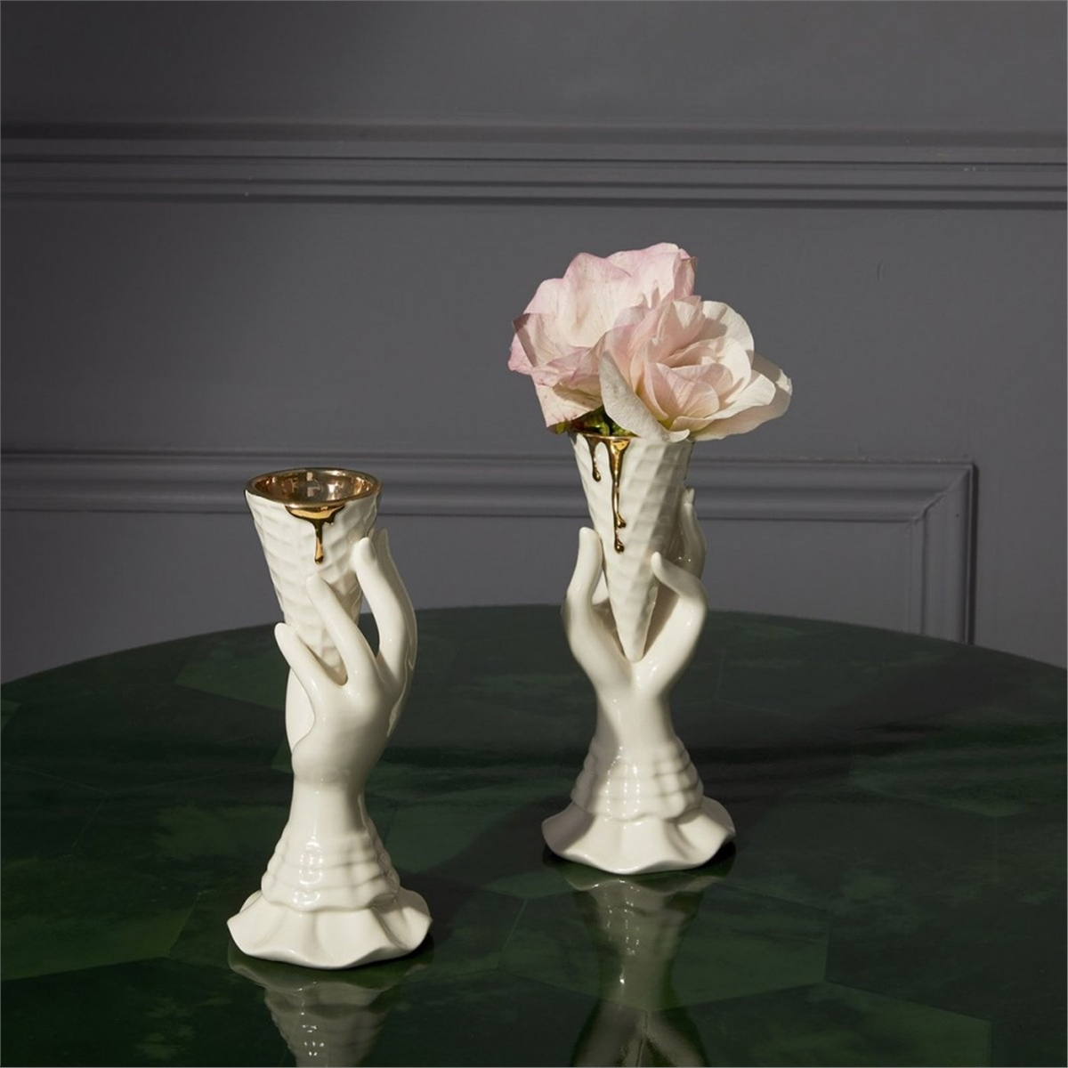 Jonathan Adler - Gilded i-Scream Gold Vazo