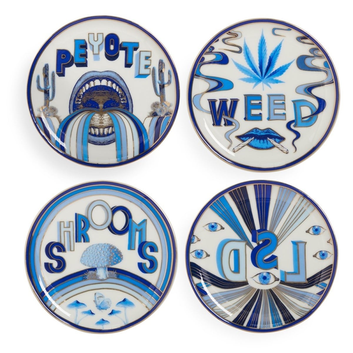 Jonathan Adler - Druggıst Coasters 4'Lü Set