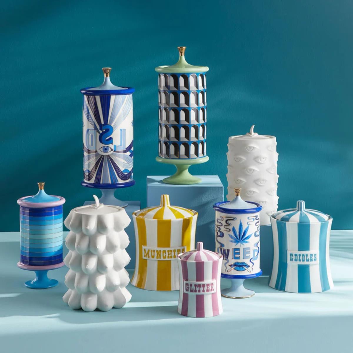 Jonathan Adler - Druggist Weed Hash Canister Vazo S