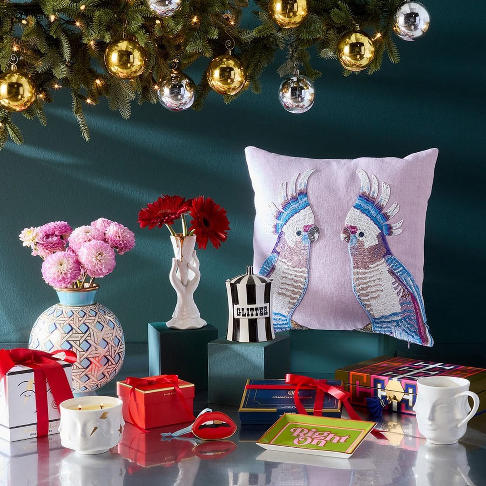 Jonathan Adler - Glitter Dekoratif Kapaklı Kutu