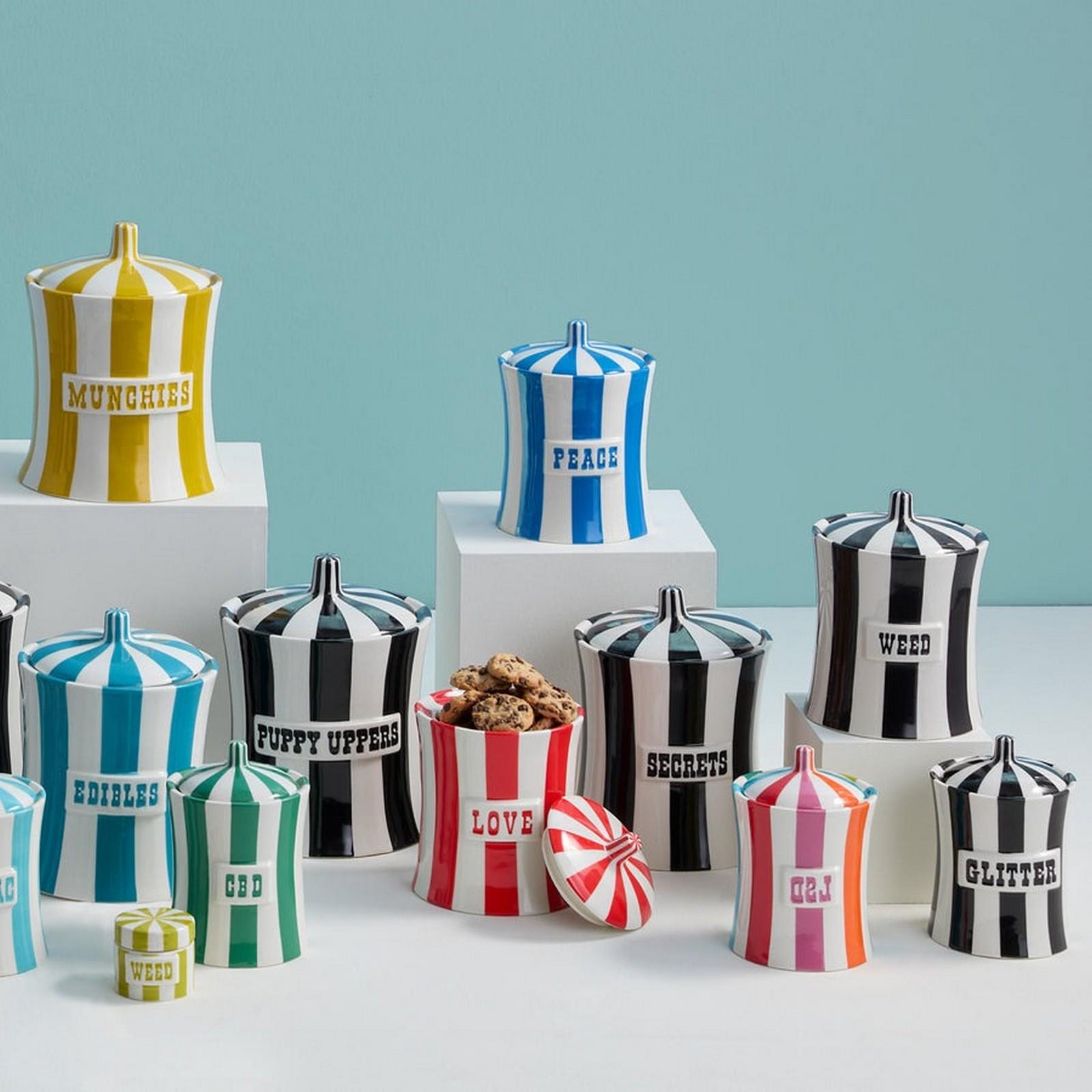 Jonathan Adler - Glitter Dekoratif Kapaklı Kutu