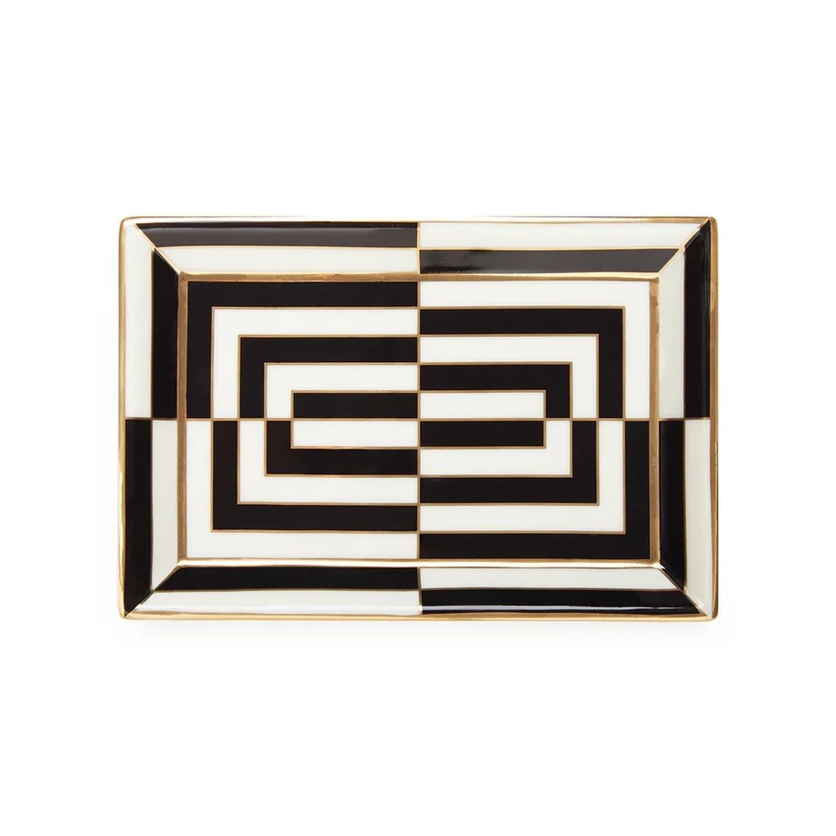 Jonathan Adler - Op Art Dikdörtgen Tabak