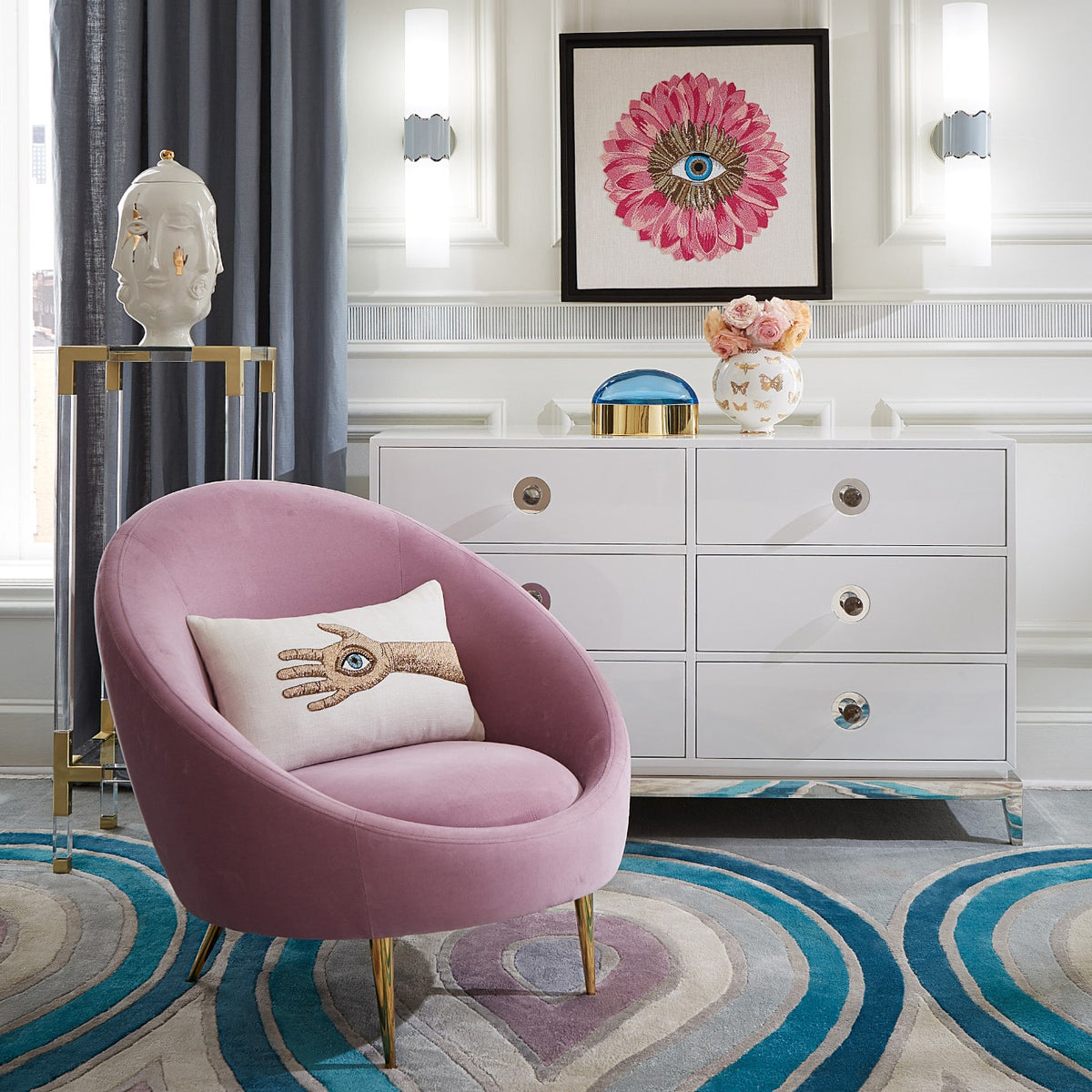 Jonathan Adler - Palmistry Beaded Yastık