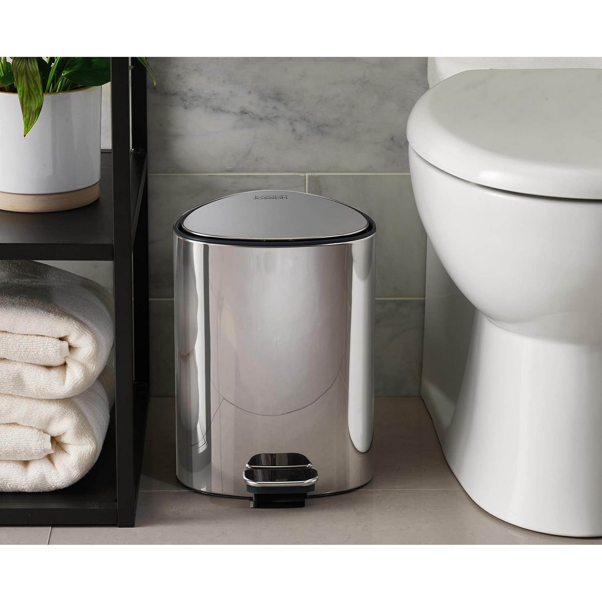 Joseph Joseph - EasyStore Luxe Paslanmaz Çelik Pedallı Çöp Kovası 5 L