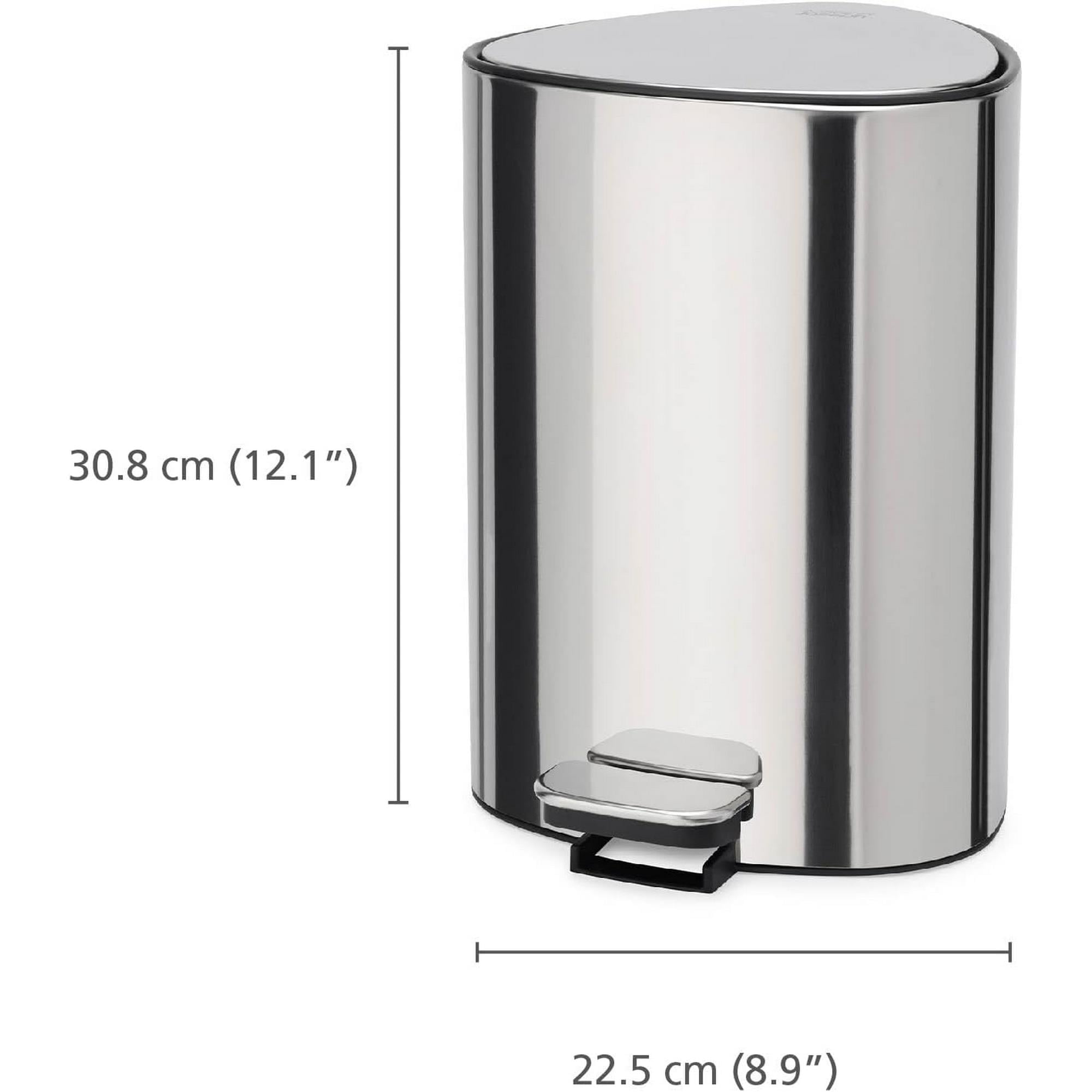 Joseph Joseph - EasyStore Luxe Paslanmaz Çelik Pedallı Çöp Kovası 5 L