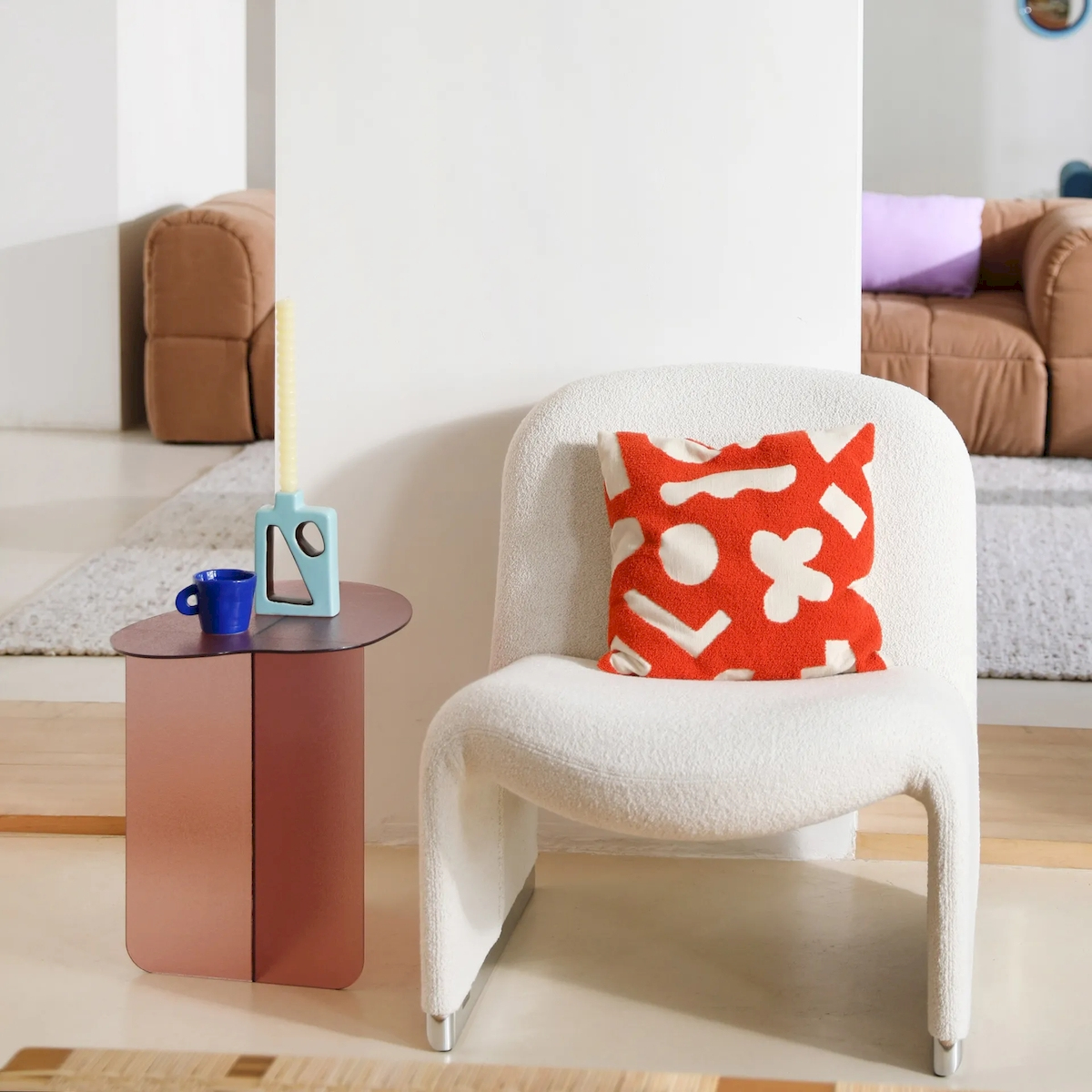 Klevering - Flow Pembe Sehpa