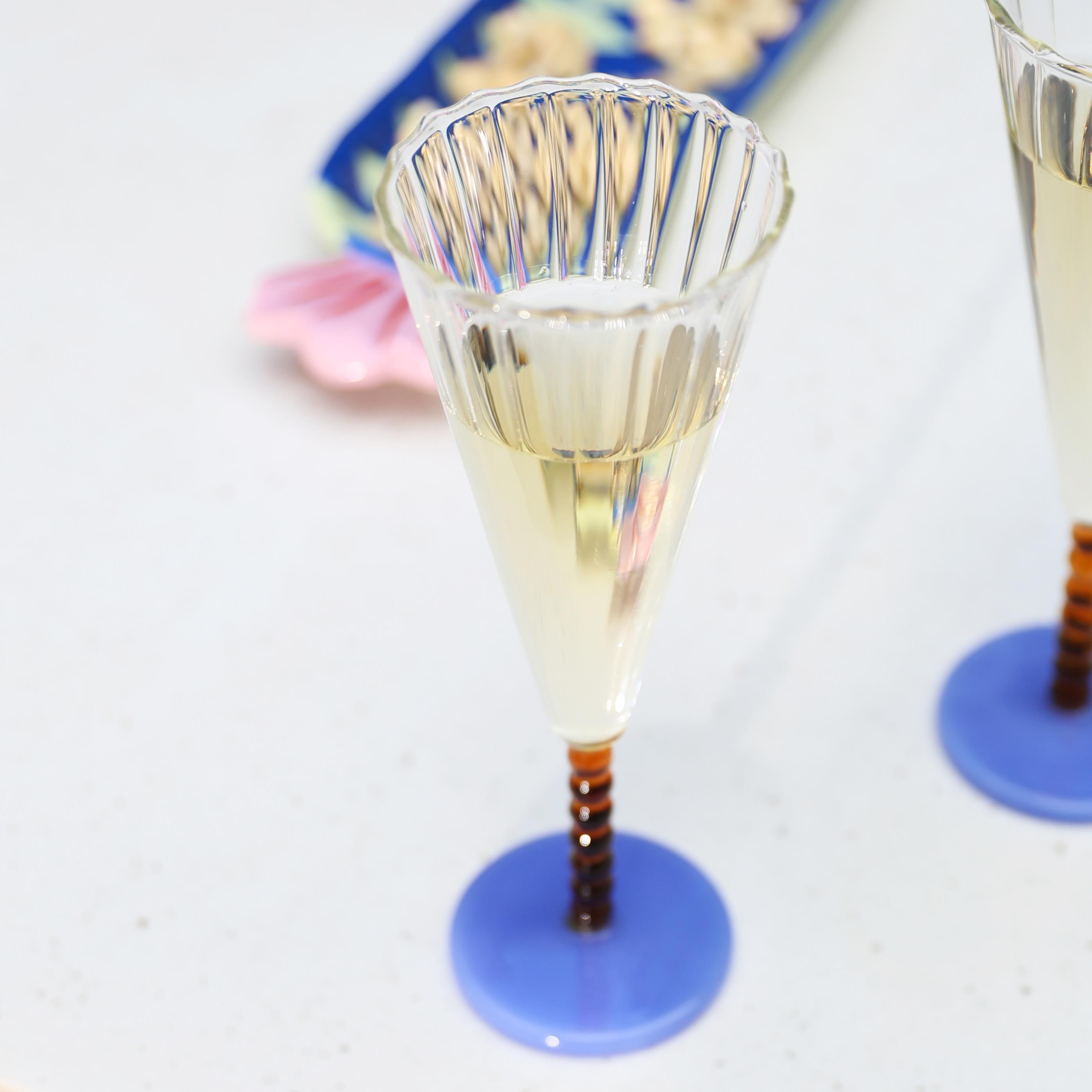 Klevering - Flute Perle Amber 2'li Bardak Set