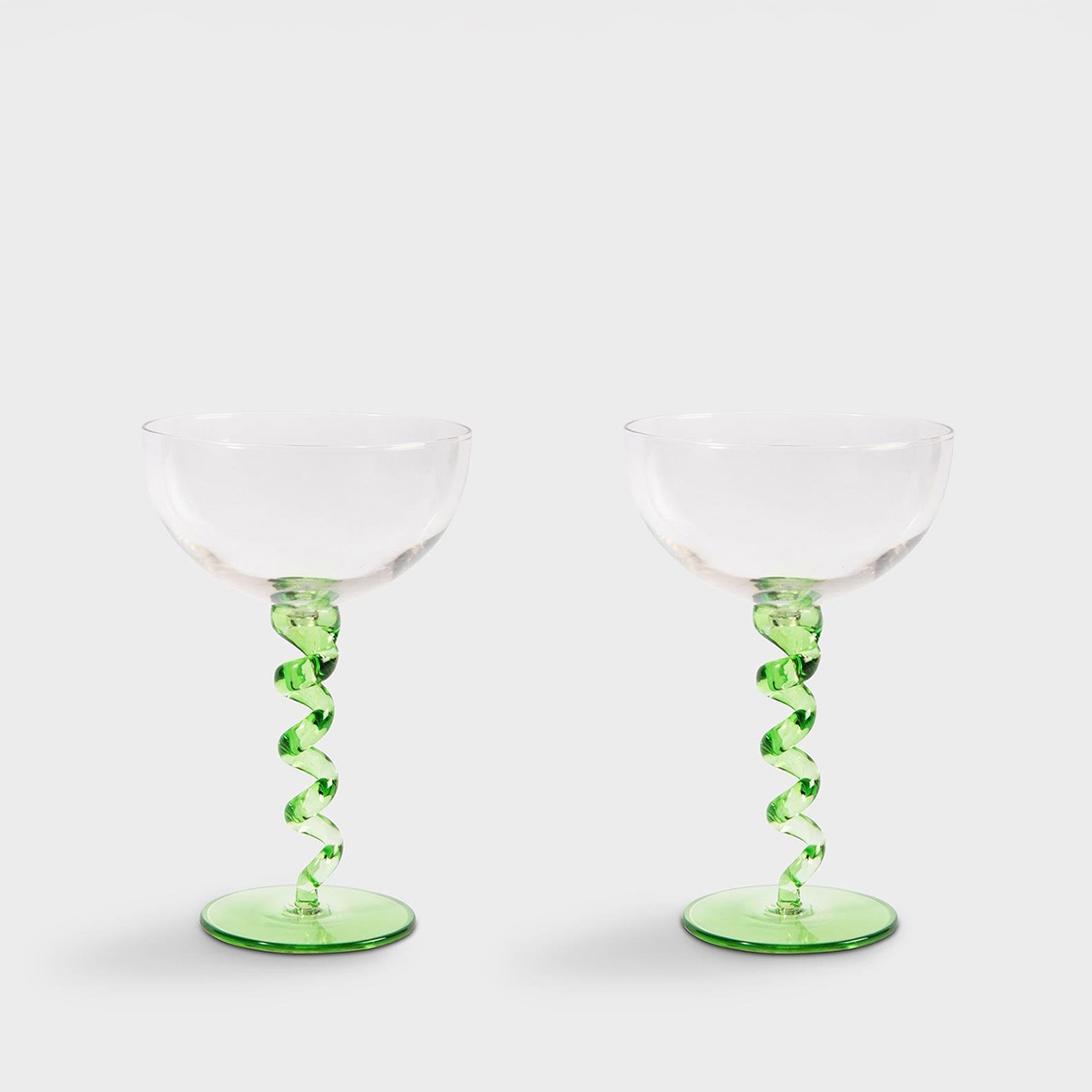 Klevering - Spiral Yeşil 2’Li bardak set
