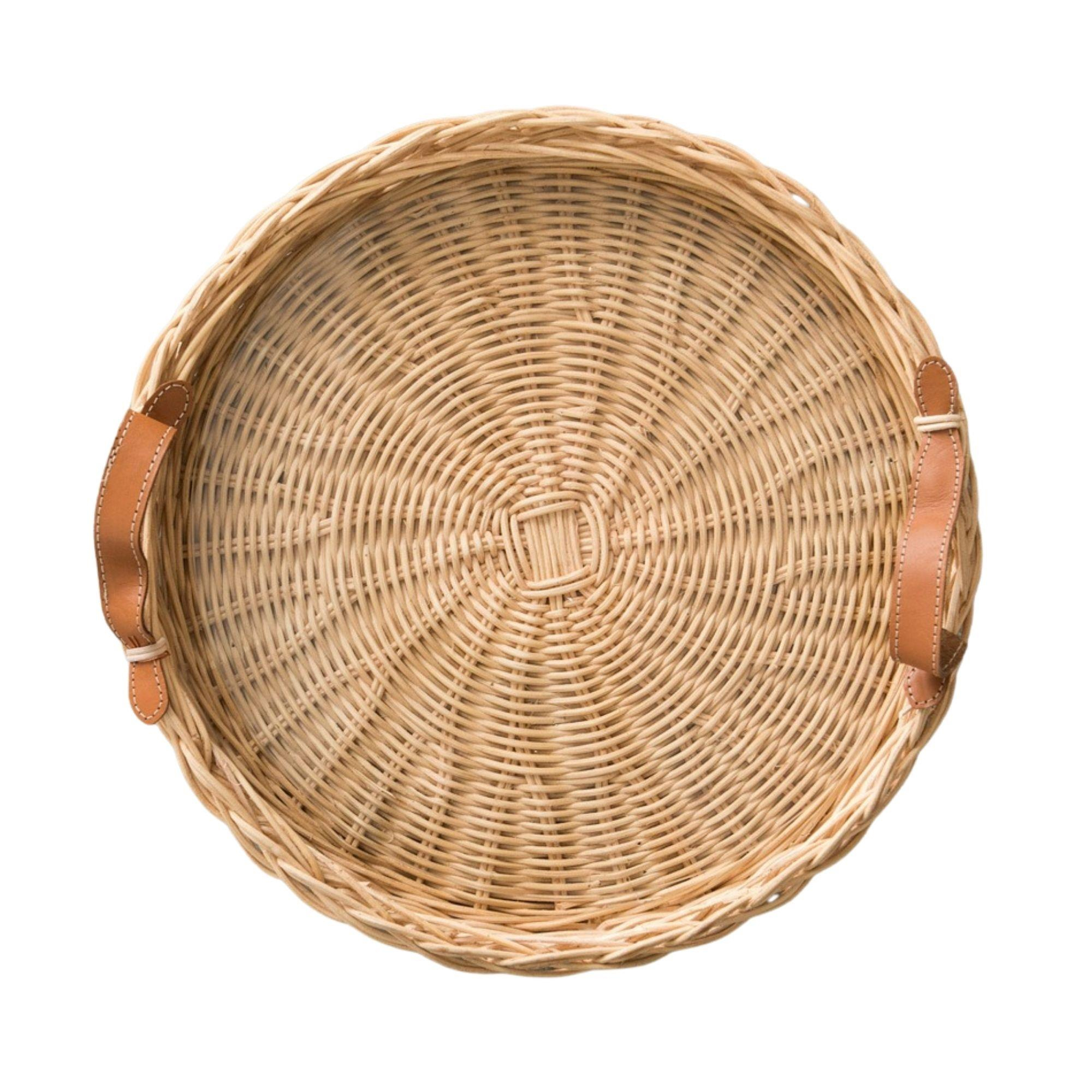Mahe Home - Sevilla Yuvarlak Rattan Tepsi L 45 Cm