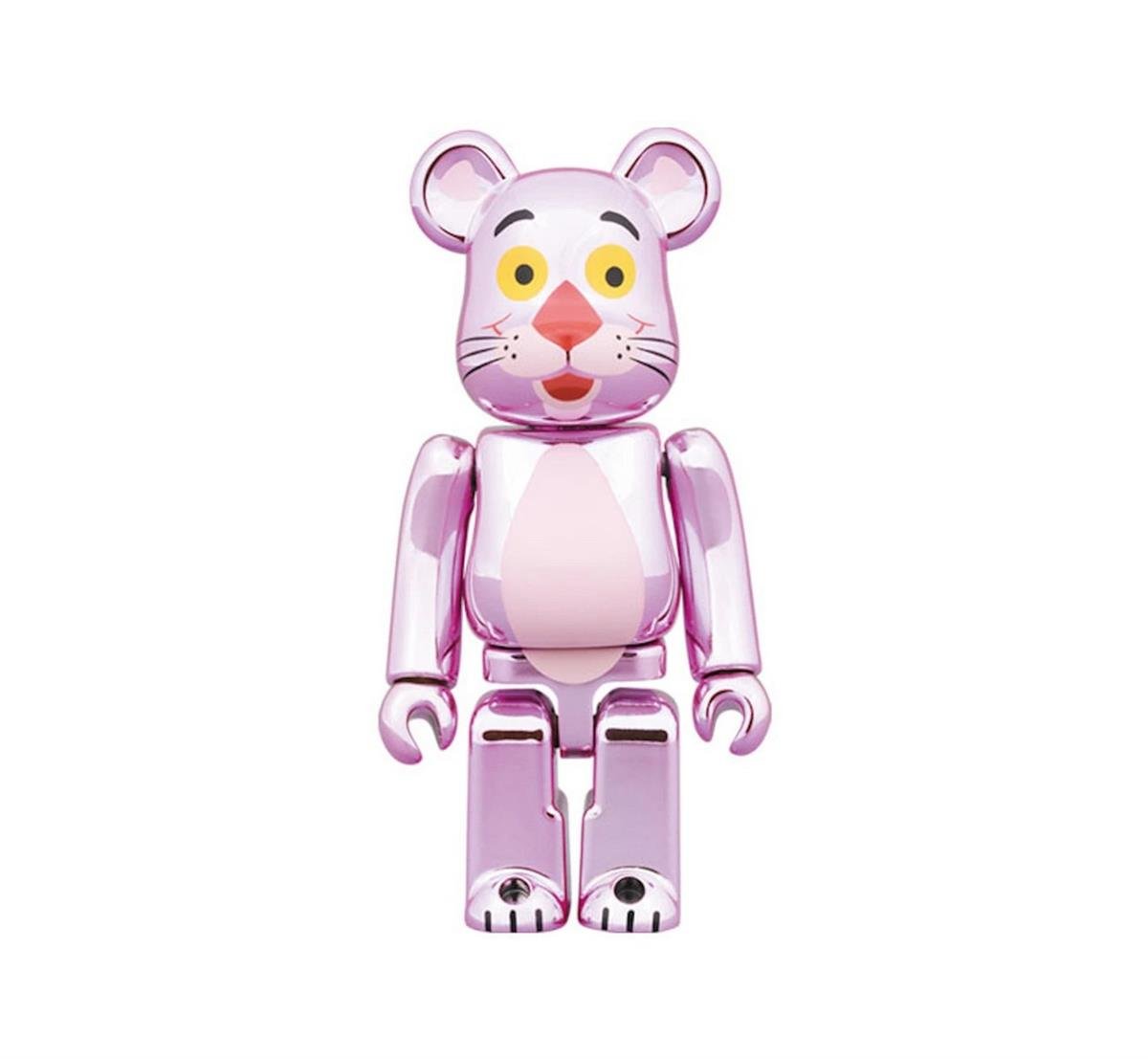 Medicom Toy - Be@rbrick Pink Panther Chrome Ver 100% & 400%
