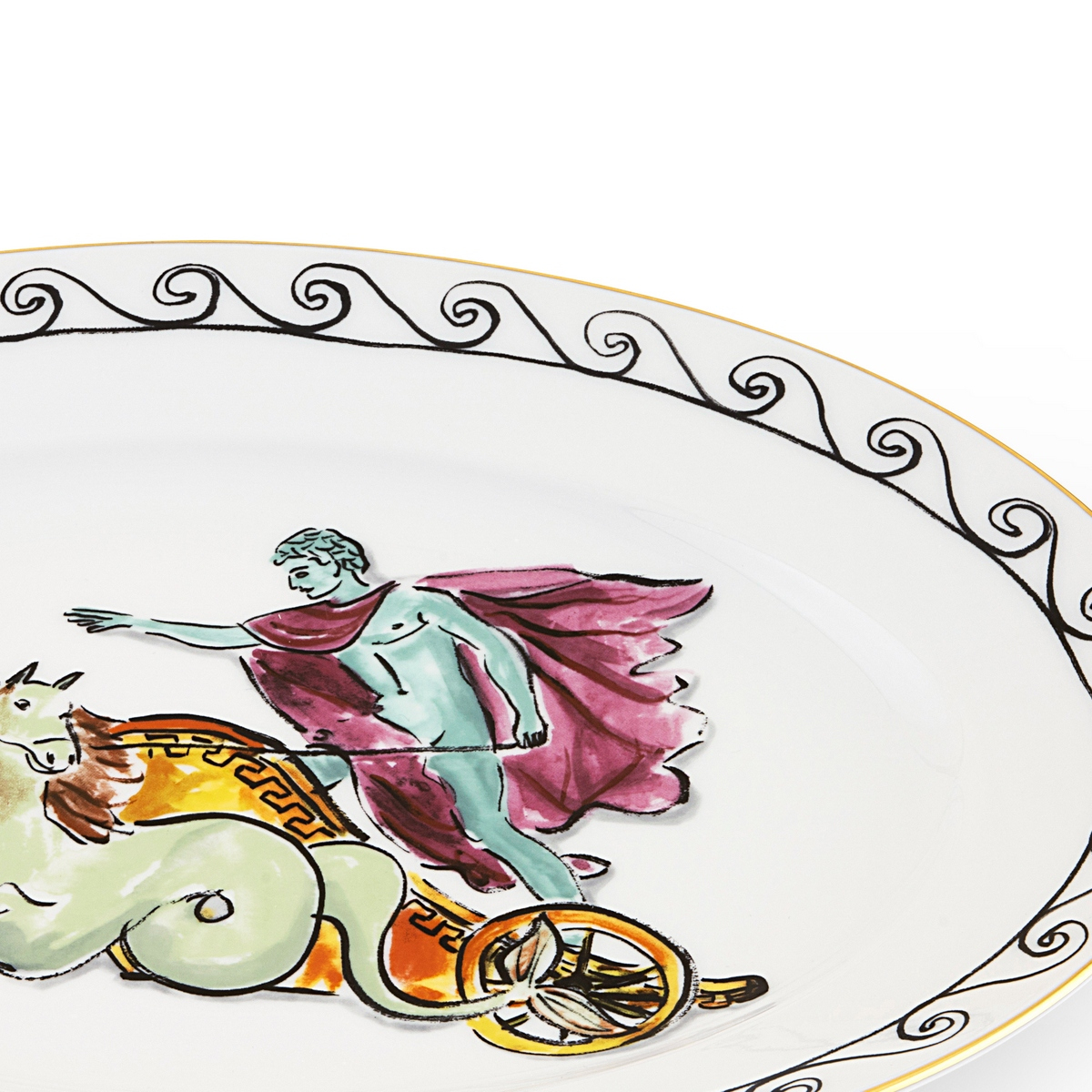 Richard Ginori - Il Viaggio Di Nettuno Oval Tabak Chariot White