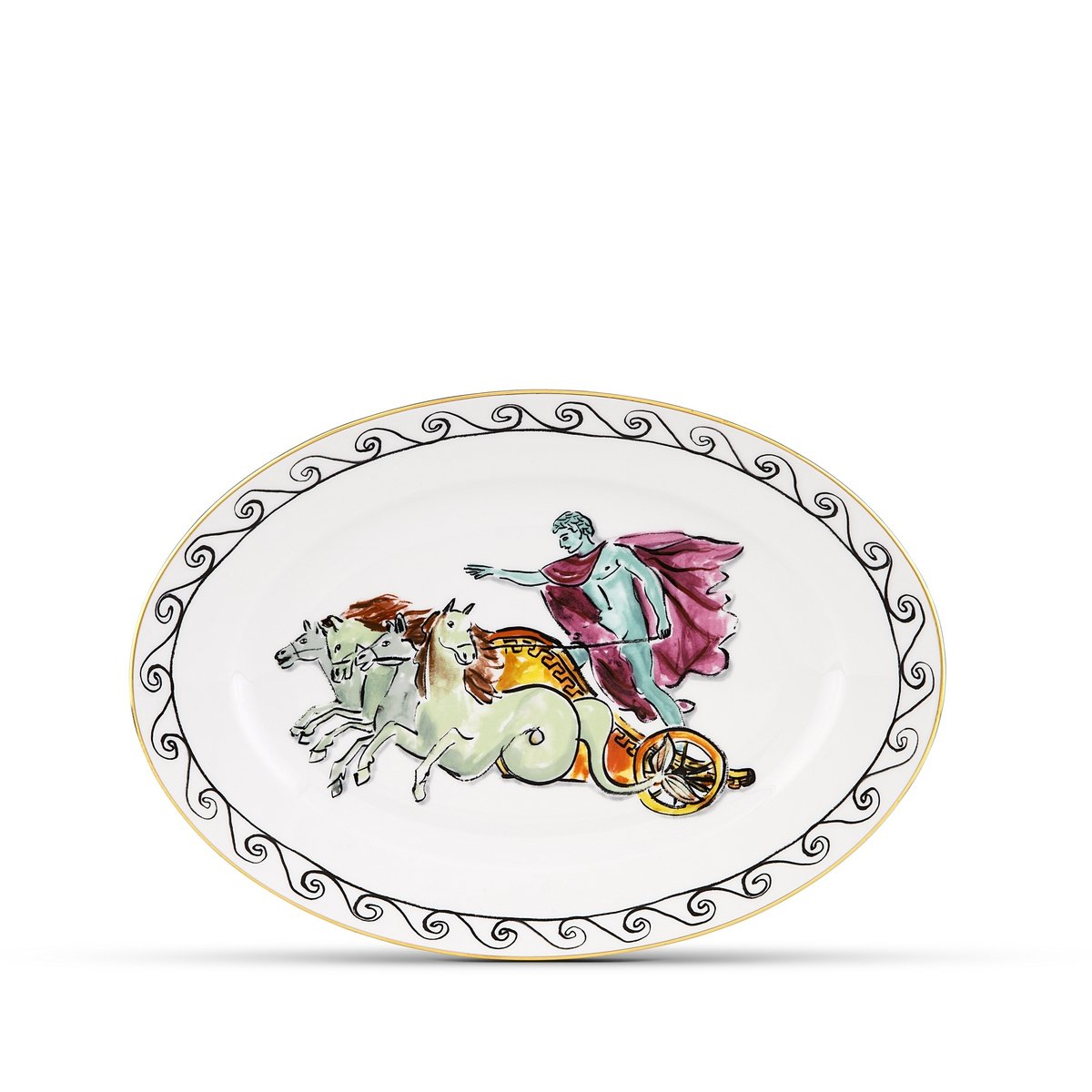 Richard Ginori - Il Viaggio Di Nettuno Oval Tabak Chariot White