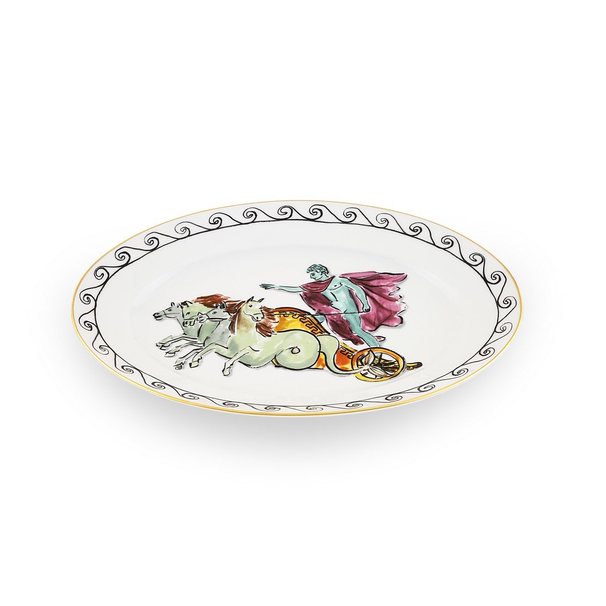 Richard Ginori - Il Viaggio Di Nettuno Oval Tabak Chariot White