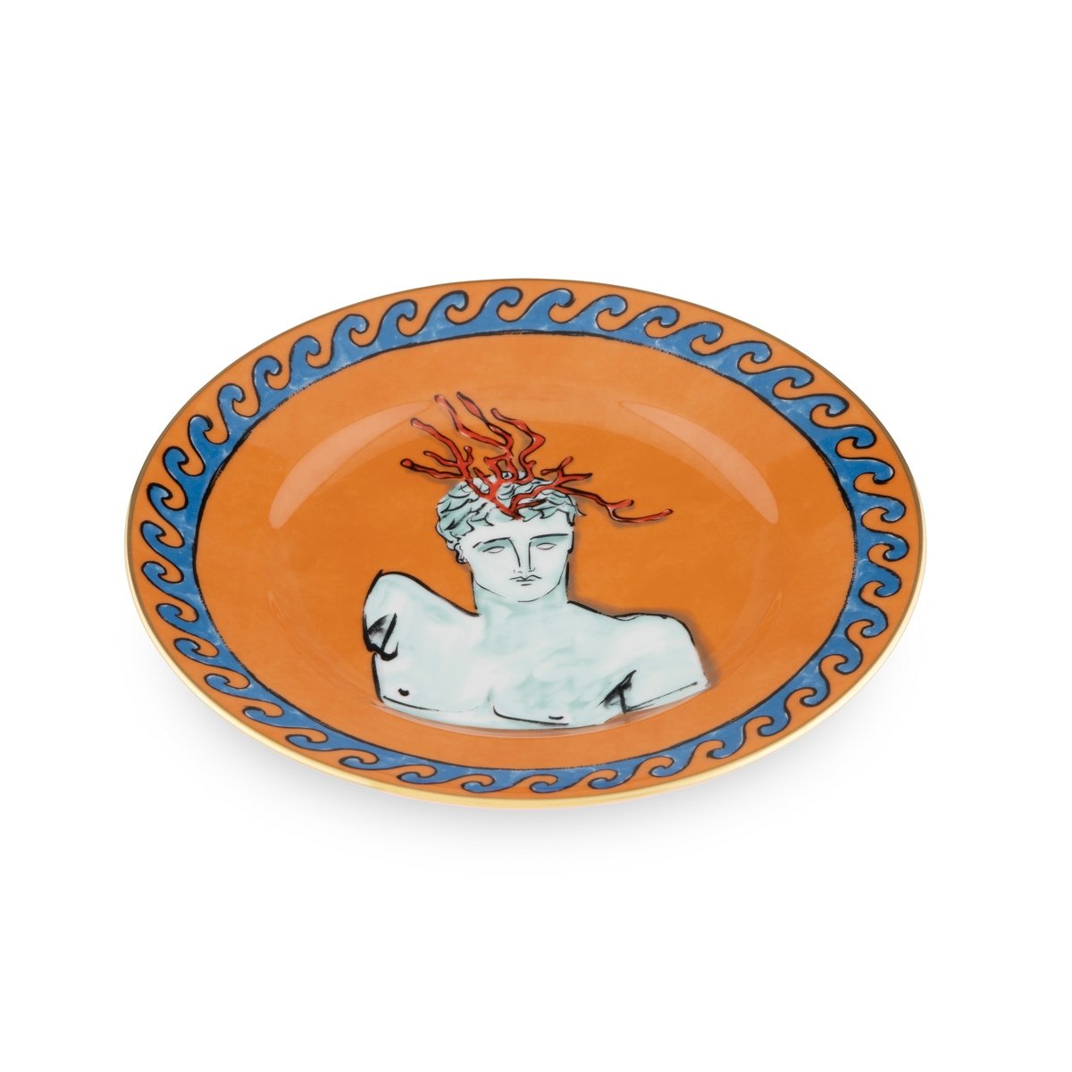 Richard Ginori - Il Viaggio Di Nettuno Rock Orange Tatlı Tabağı 2'Li Set