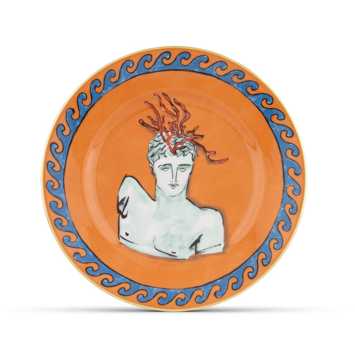 Richard Ginori - Il Viaggio Di Nettuno Rock Orange Tatlı Tabağı 2'Li Set