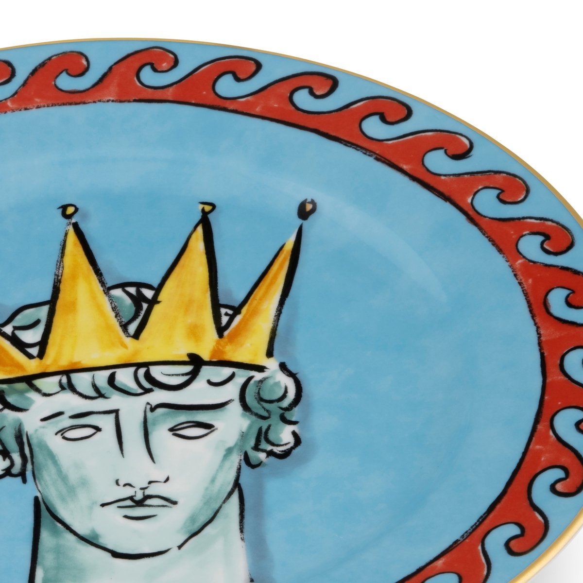 Richard Ginori - Il Viaggio Di Nettuno Servis Tabağı 2'Li Set Sea Blue