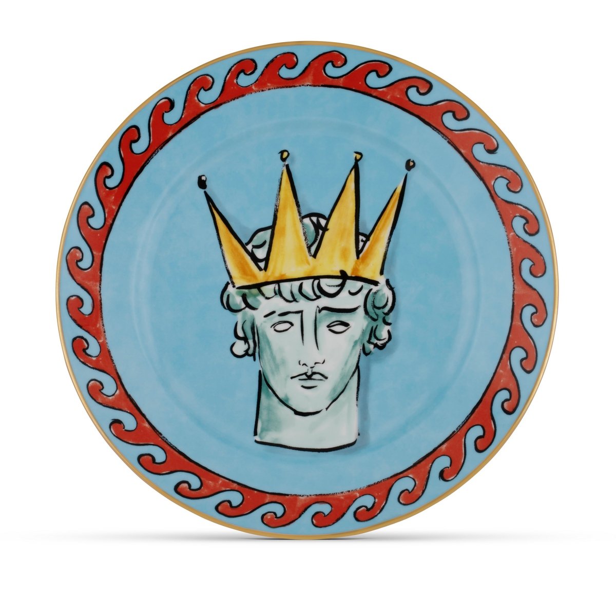 Richard Ginori - Il Viaggio Di Nettuno Servis Tabağı 2'Li Set Sea Blue