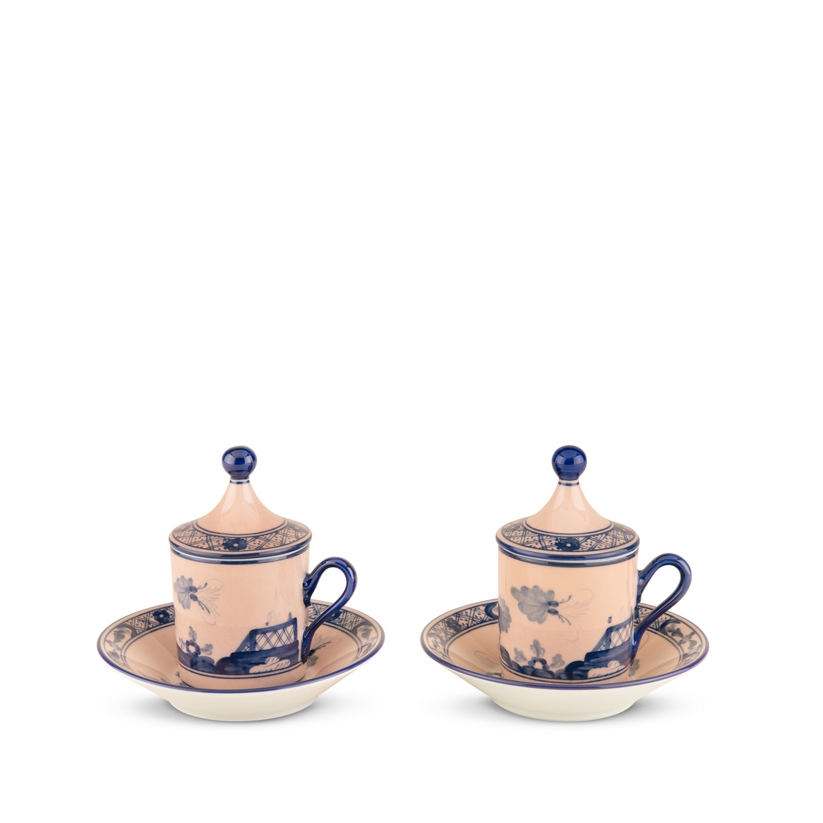 Richard Ginori - Oriente Italiano Cipria 2'Li Kahve Fincanı Set