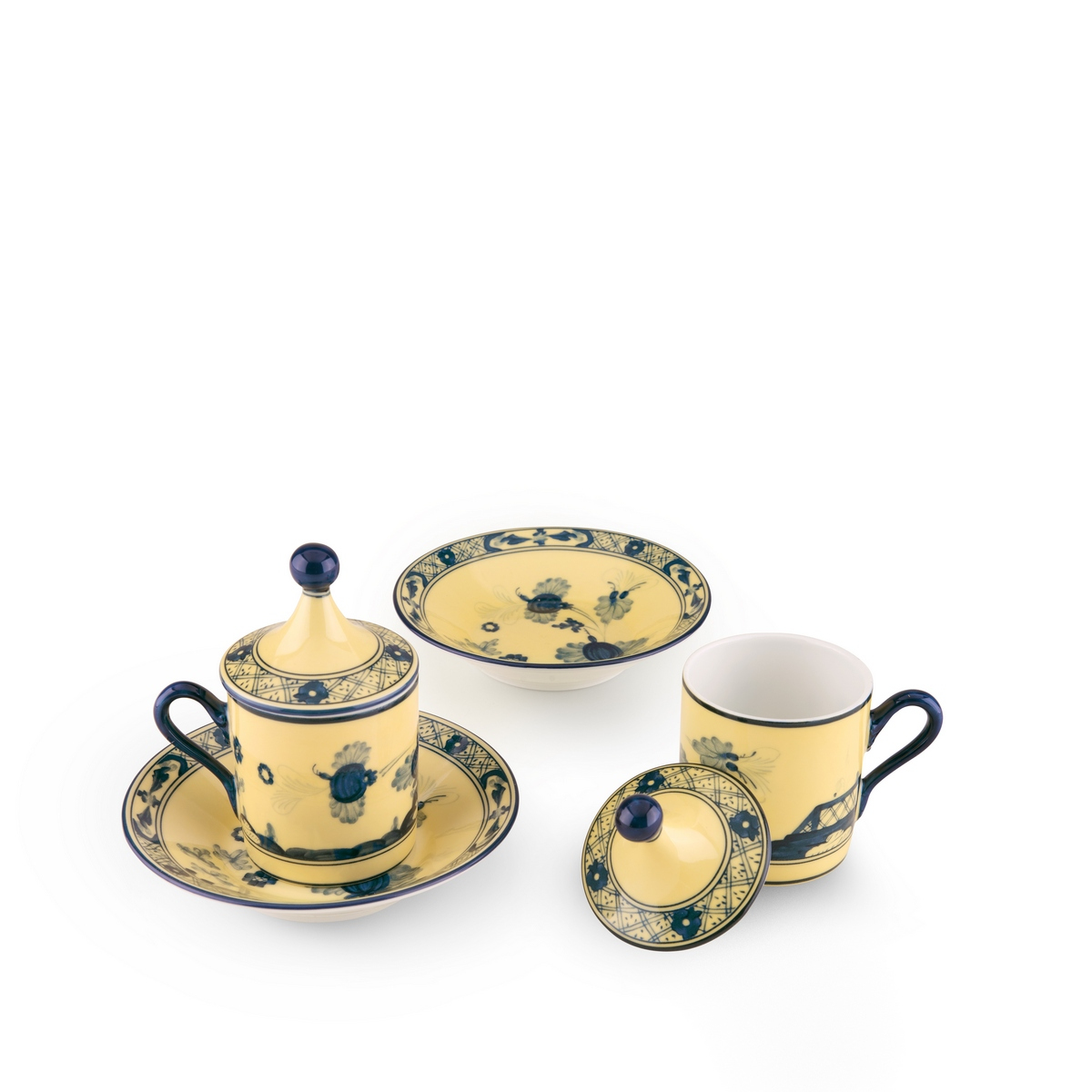 Richard Ginori - Oriente Italiano Citrino 2'Li Kahve Fincanı Set