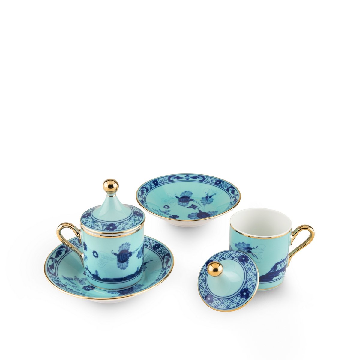 Richard Ginori - Oriente Italiano Iris 2'Li Kahve Fincanı Set