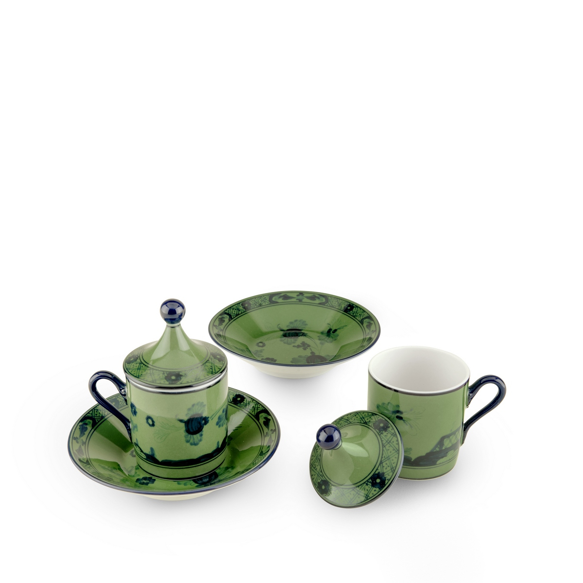 Richard Ginori - Oriente Italiano Malachite 2'Li Kahve Fincanı Set