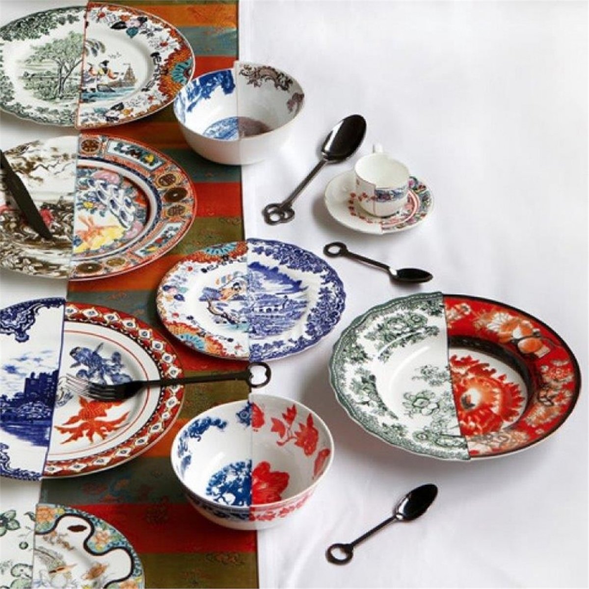 Seletti - Hybrid 6 Kişilik Yemek Takımı Set