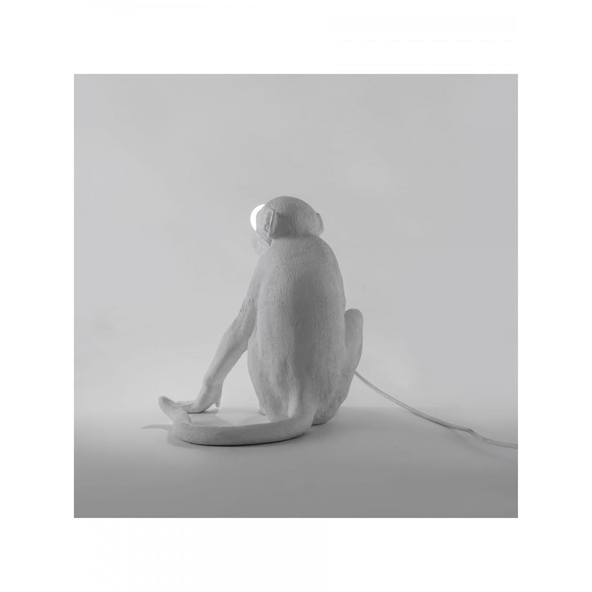 Seletti - Monkey Lamp Sitting Beyaz