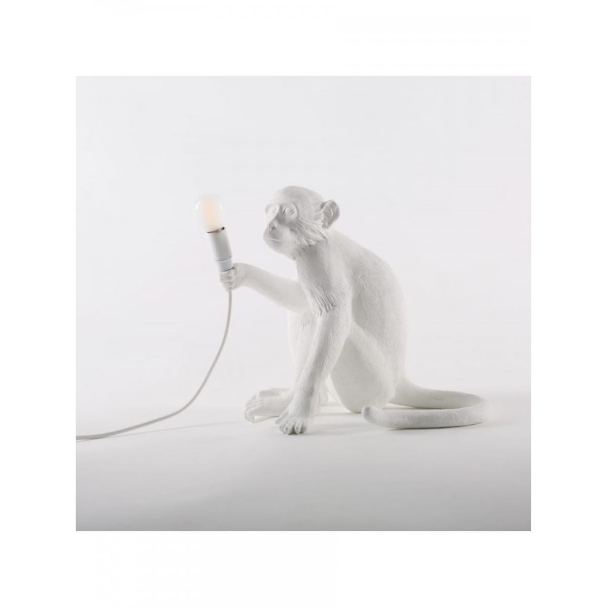 Seletti - Monkey Lamp Sitting Beyaz