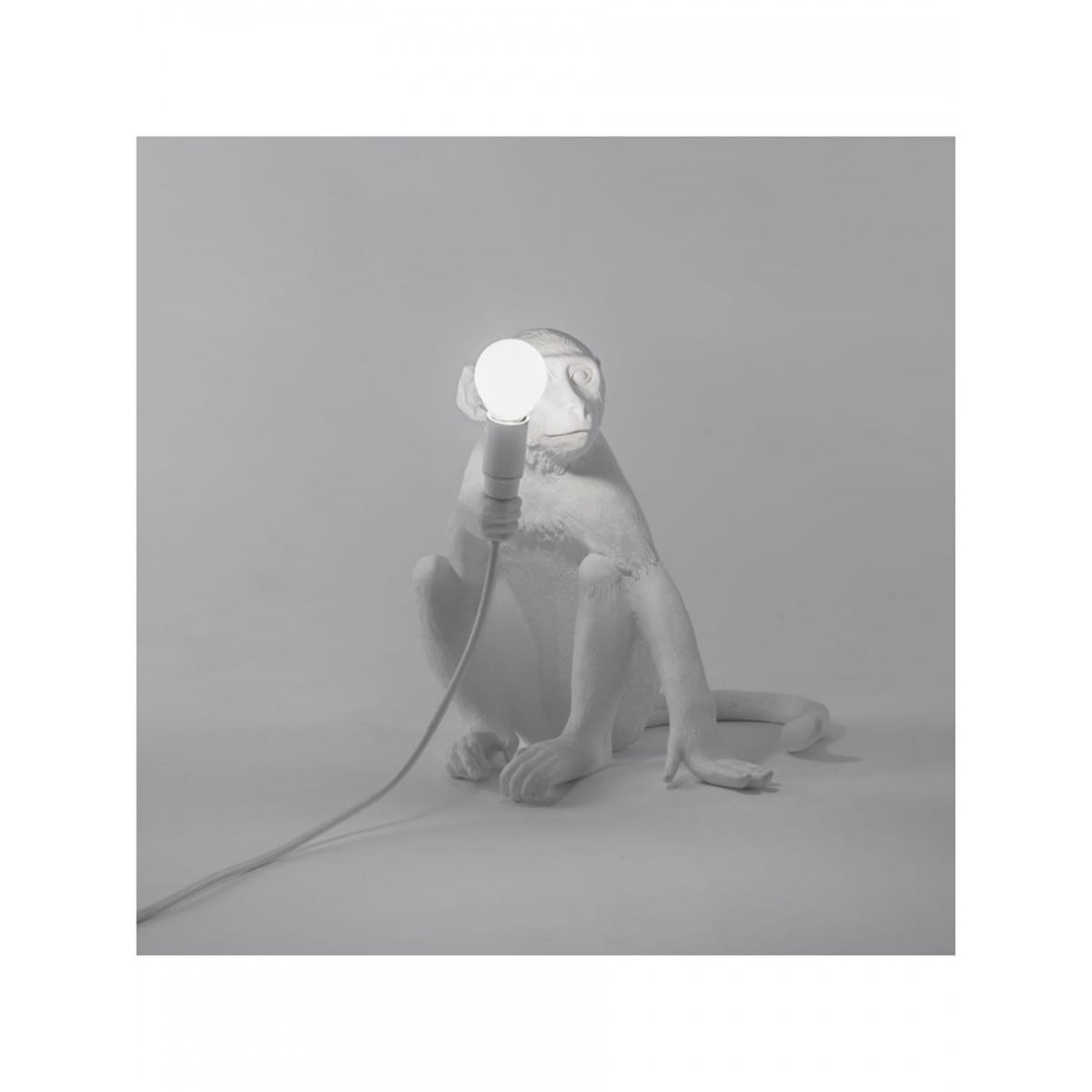 Seletti - Monkey Lamp Sitting Beyaz