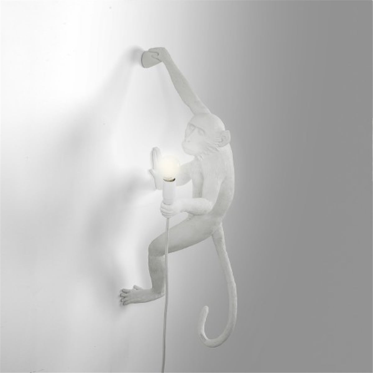 Seletti - Monkey Lamps Handing Beyaz Sağ