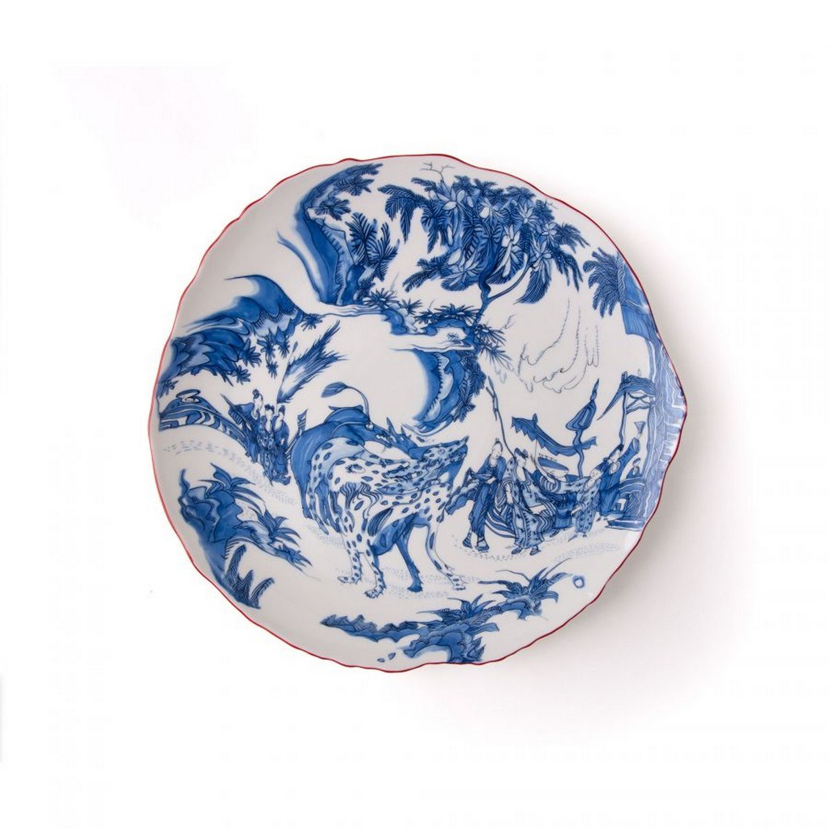 Seletti - Diesel Blue Chinoiserie Servis Tabağı