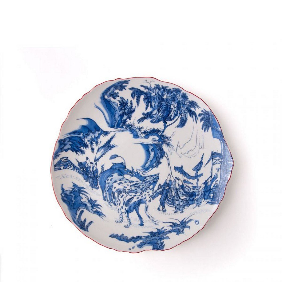 Seletti - Diesel Blue Chinoiserie Servis Tabağı