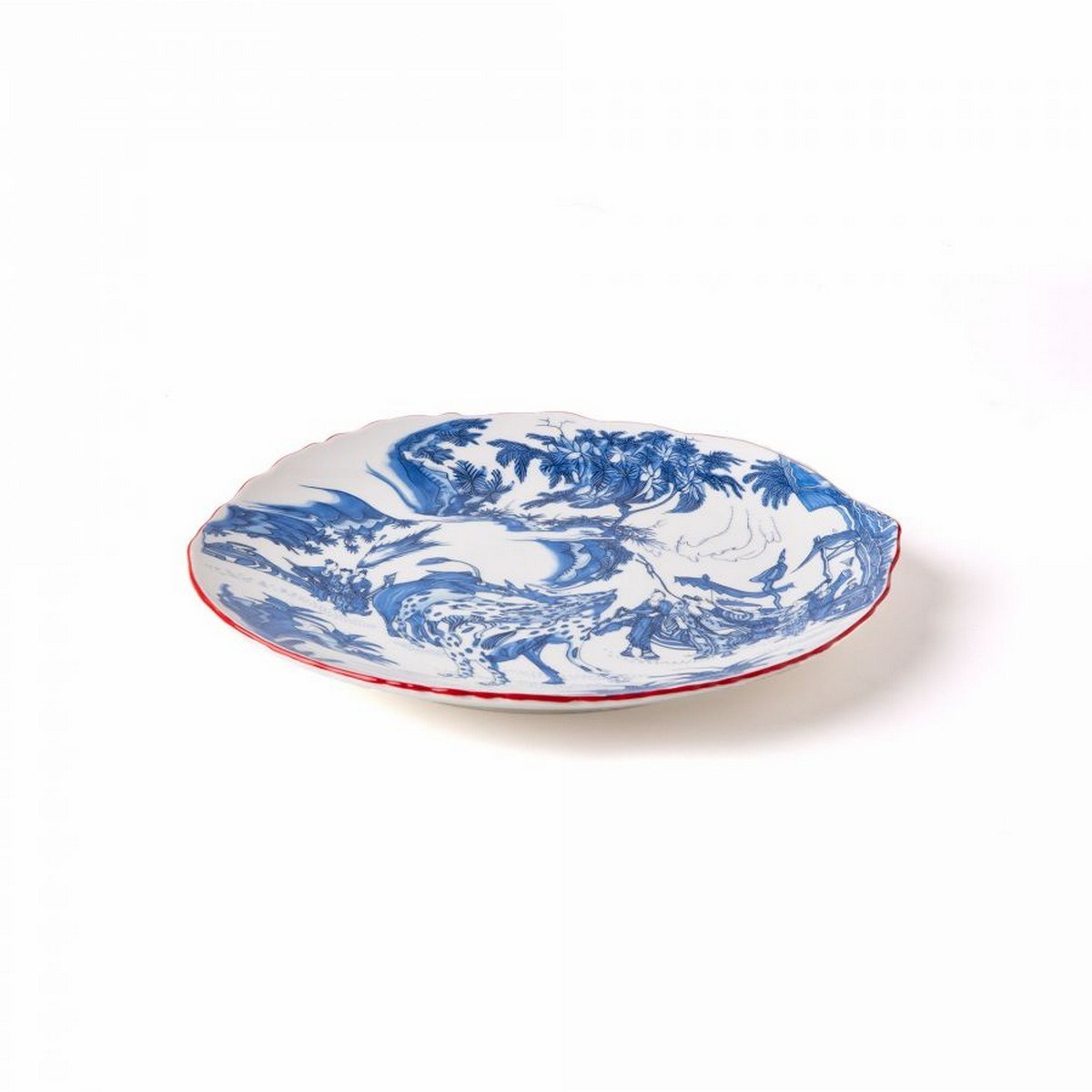 Seletti - Diesel Blue Chinoiserie Servis Tabağı