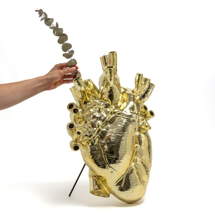 Seletti - Love In Bloom Gold Vazo Büyük