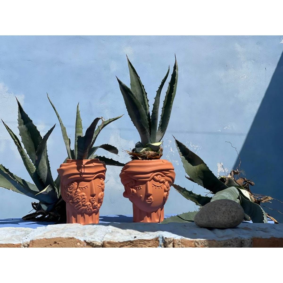 Seletti - Magna Graecia Terracotta Woman Saksı