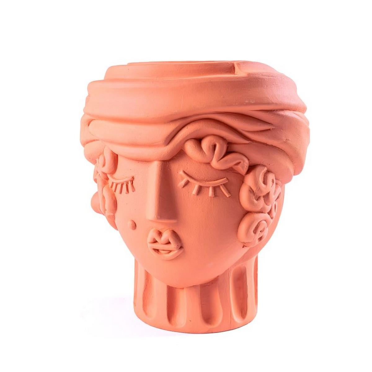 Seletti - Magna Graecia Terracotta Woman Saksı