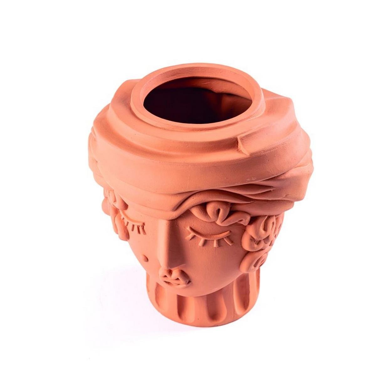 Seletti - Magna Graecia Terracotta Woman Saksı